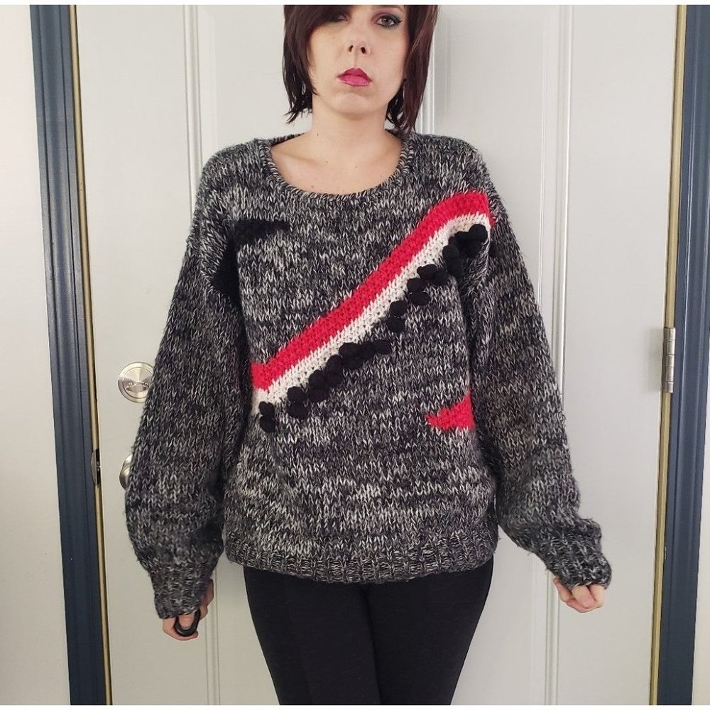 80s Graphic Crew Neck‎ Sweater